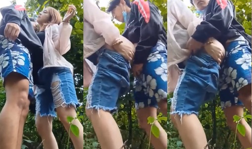Skandal Nhân Viên Ngân Hàng Emok Đụ Em Binor Trong Vườn